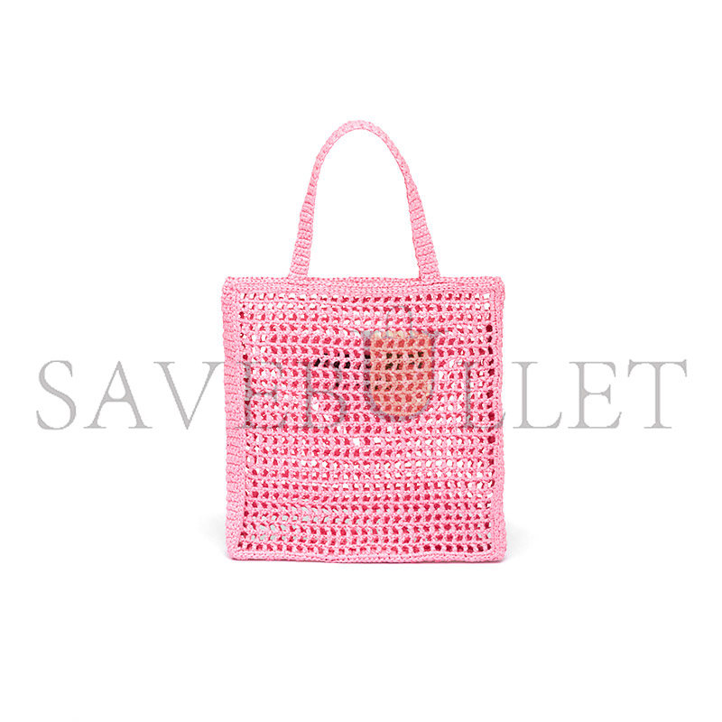Pra*a crochet tote bag 1bg393 (38*36*3cm)